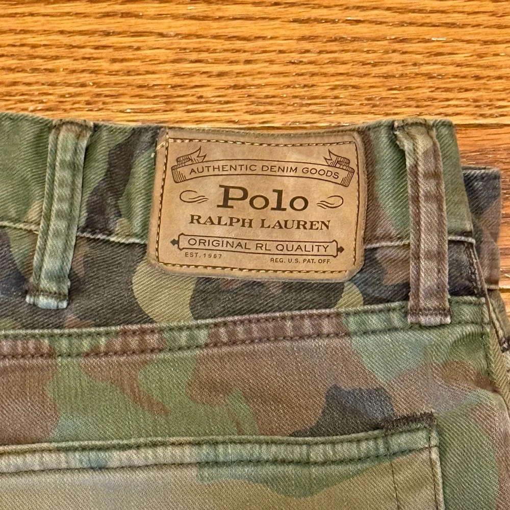MENS POLO RALPH LAUREN THE SULLIVAN SLIM CAMO PANTS JEANS SZ 38x32 - Picture 6 of 8